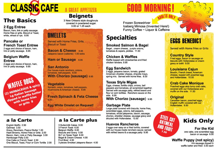 Breakfast Menu